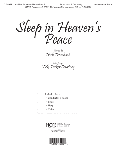 Sleep in Heaven's Peace