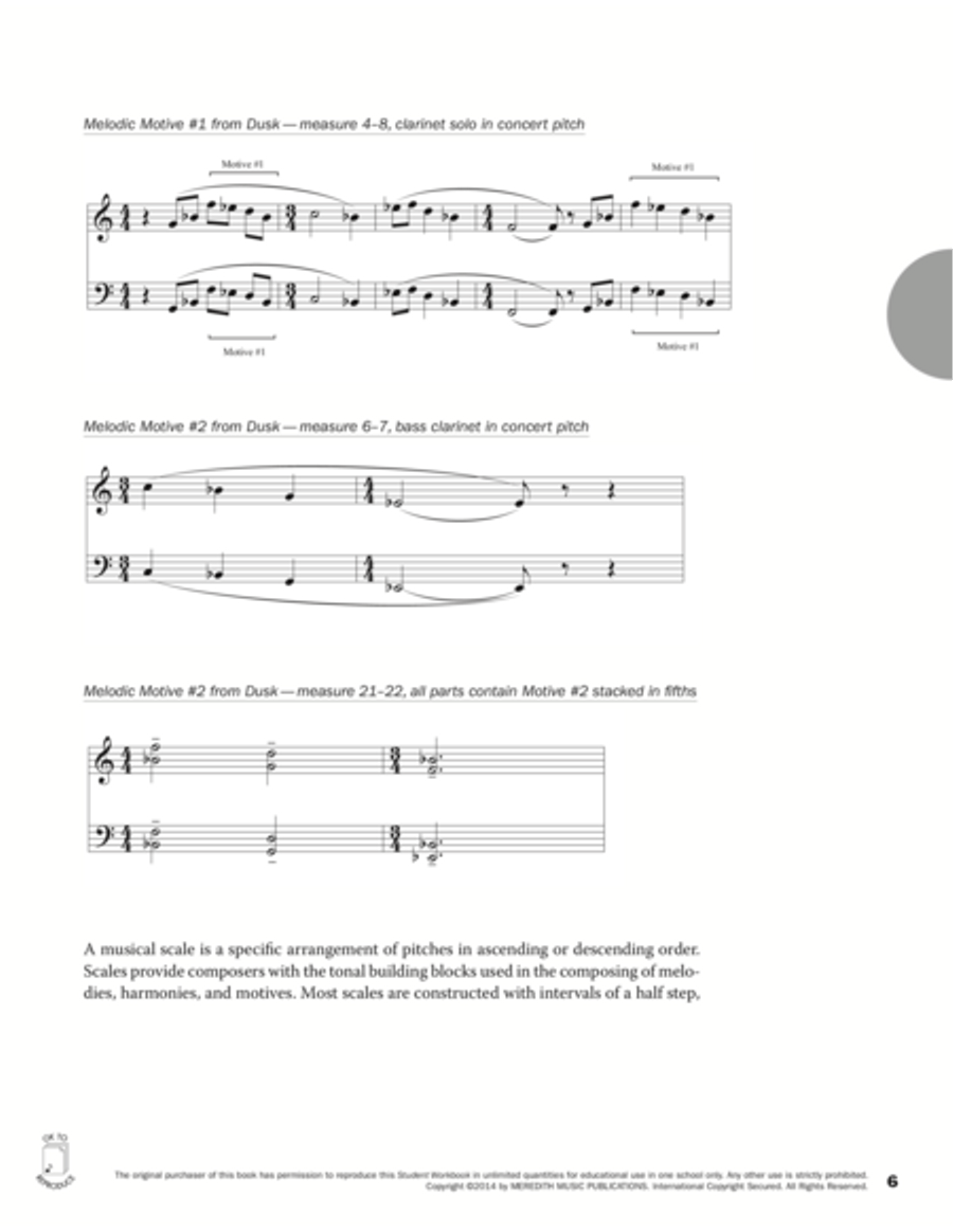 Guides to Band Masterworks, Vol. 4 - Student Workbook - Dusk Activity Books scores gallery preview page 6