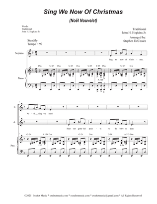 Sing We Now Of Christmas (Noël Nouvelet) (Duet for Soprano and Alto solo)