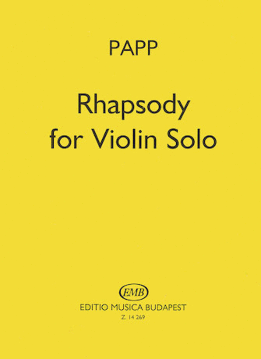 Rhapsody for violin solo Violin Solo scores gallery preview page 1