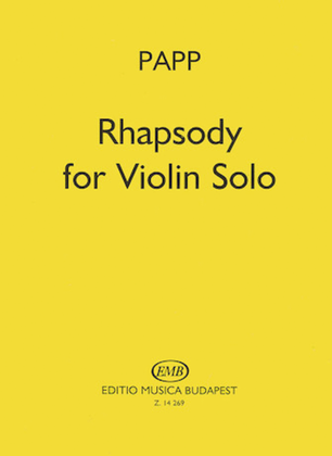 Rhapsody for violin solo
