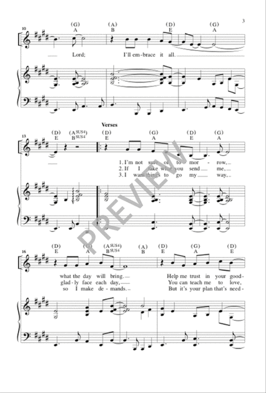 Yes, Lord Yes, Lord Unison Choir scores gallery preview page 2