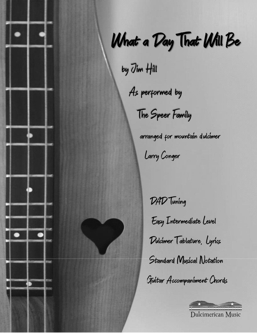 What A Day That Will Be Dulcimer scores gallery preview page 1