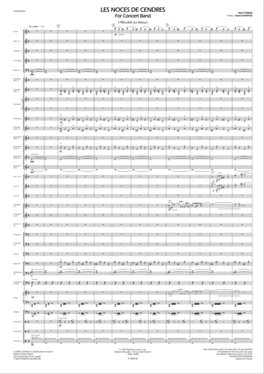 Noces de Cendres Concert Band scores gallery preview page 2