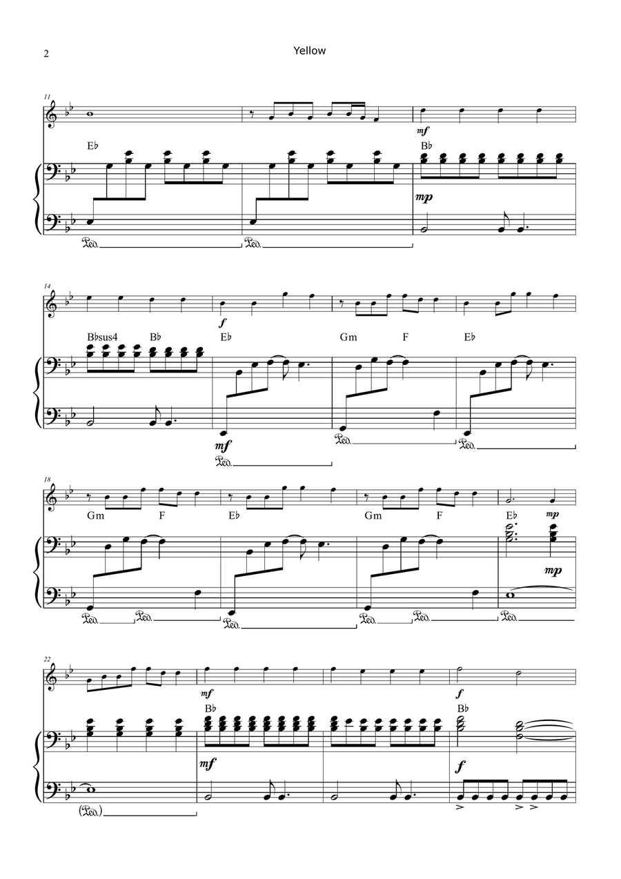 Yellow Chamber Music scores gallery preview page 2