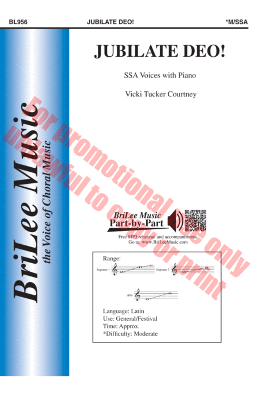 Jubilate Deo! Jubilate Deo! SSA scores gallery preview page 2