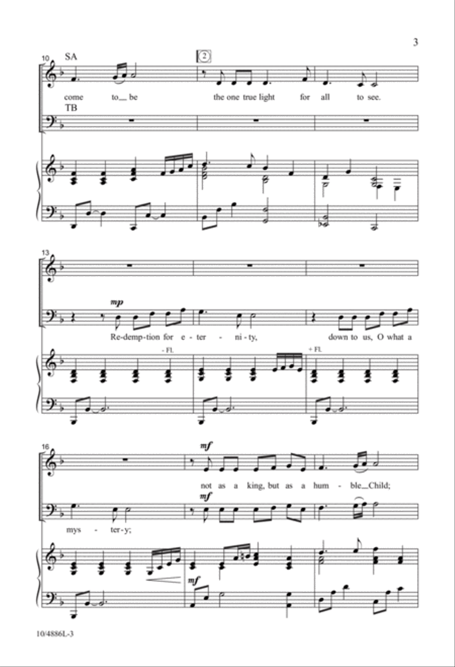 Come, O Light, Come, Holy One 4-Part scores gallery preview page 3