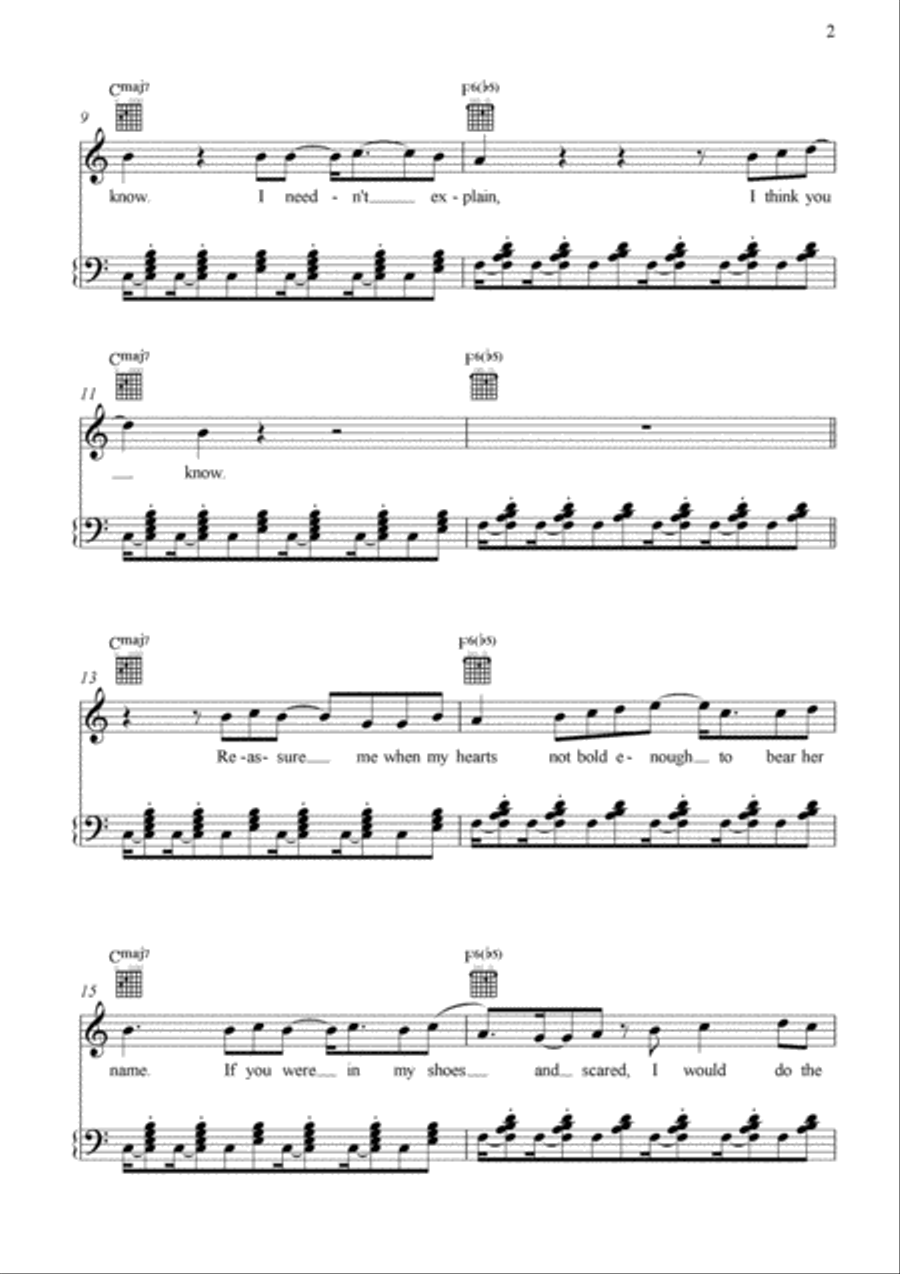 Fascination Piano, Vocal, Guitar scores gallery preview page 2