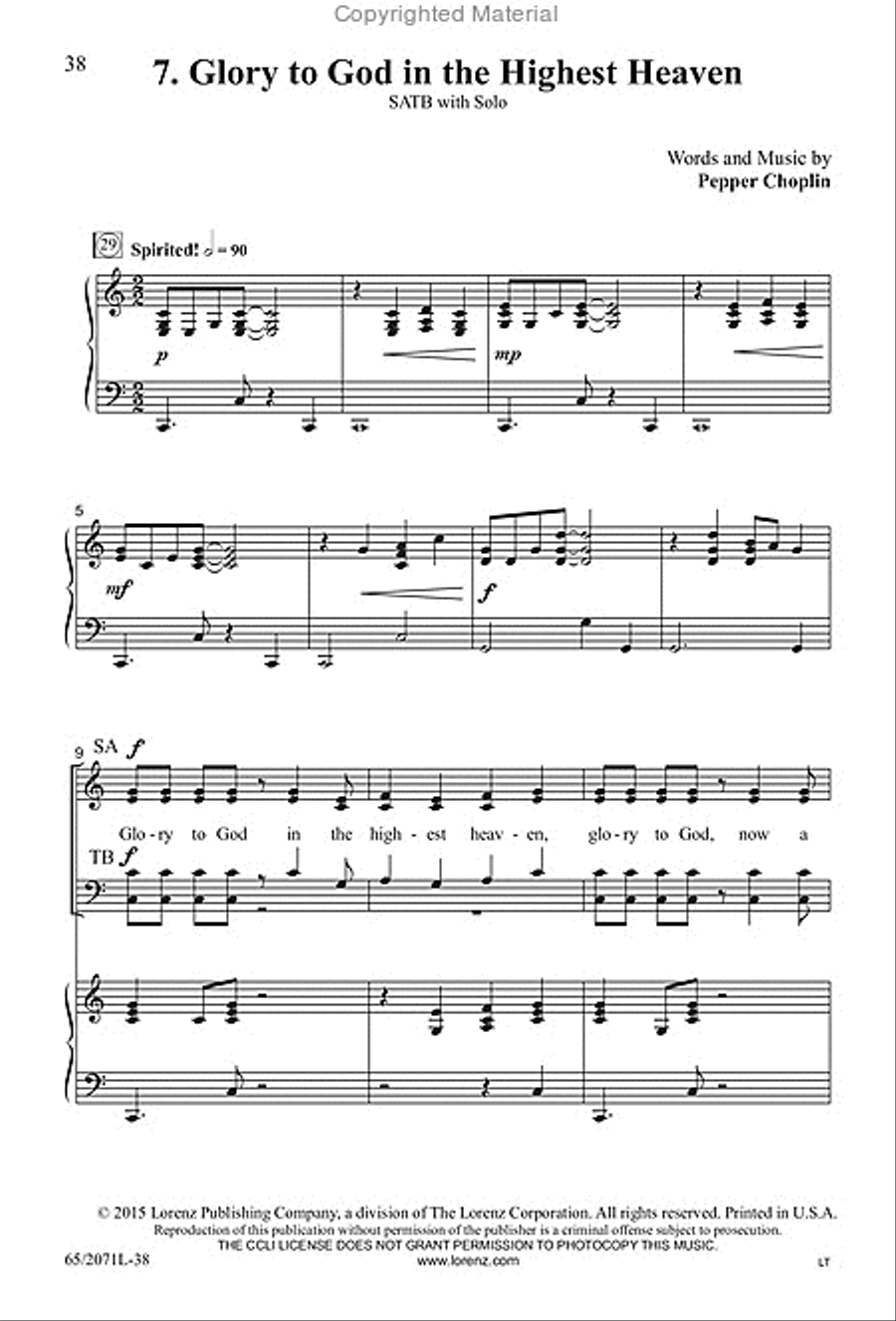 One Silent Night 4-Part scores gallery preview page 15