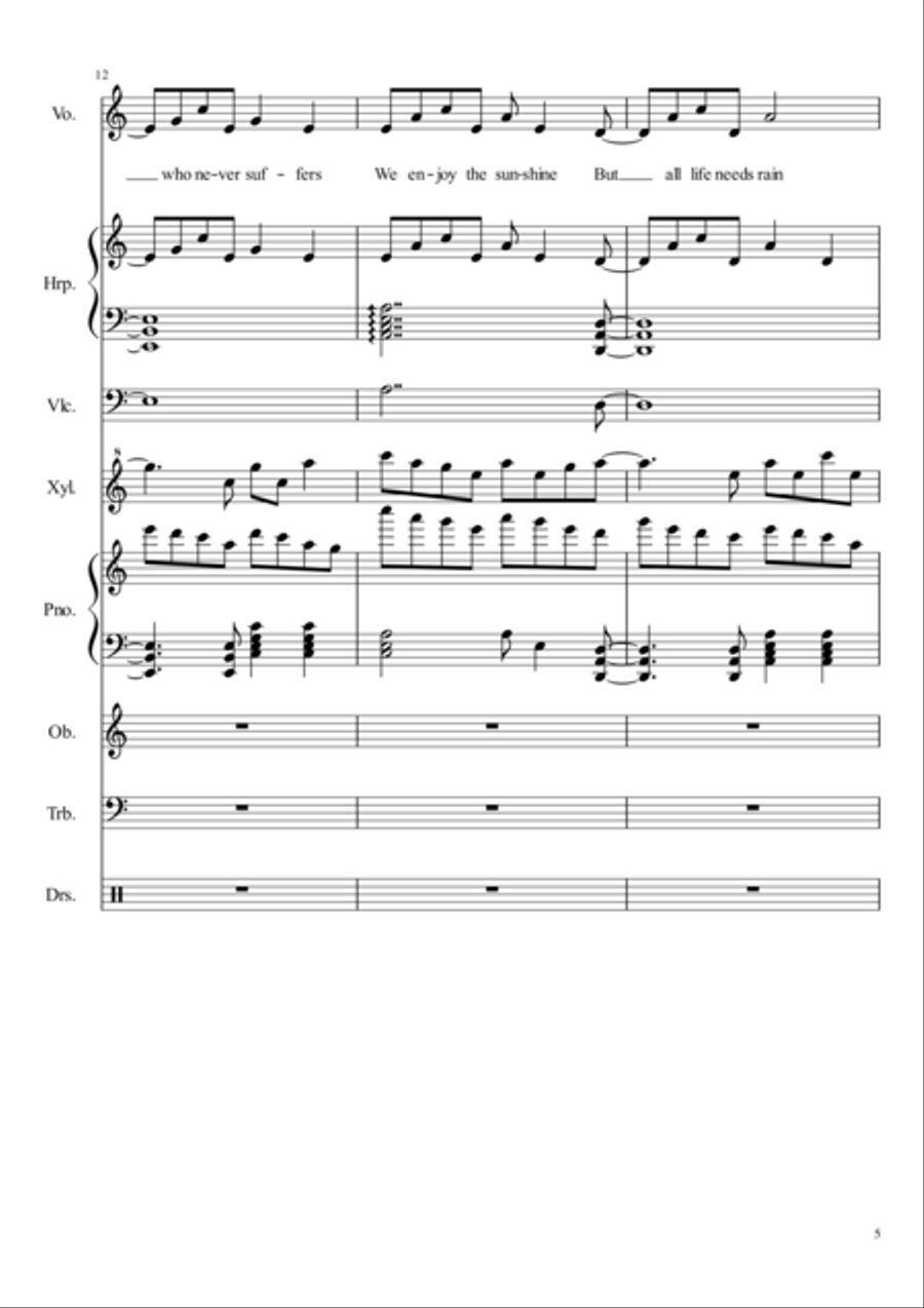 The Only Thing That Matters Large Ensemble scores gallery preview page 5