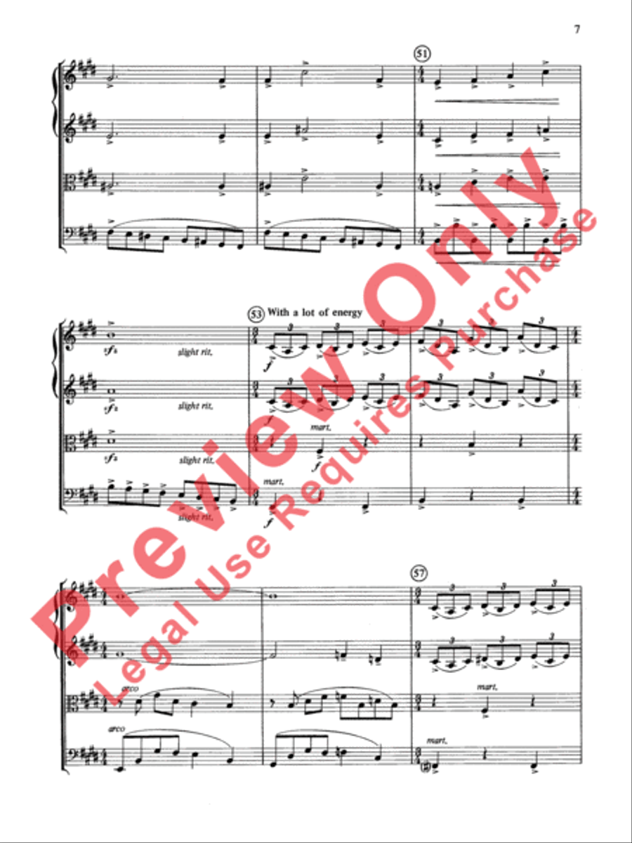 Cole Porter (Classic String Quartets) String Quartet scores gallery preview page 8