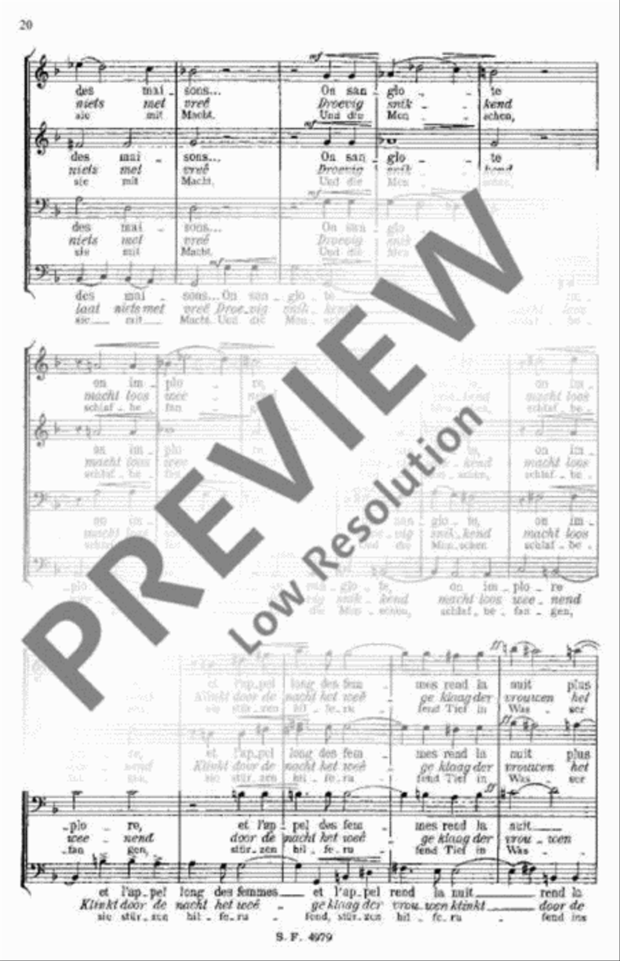 La Meuse La Meuse Men's Choir scores gallery preview page 21