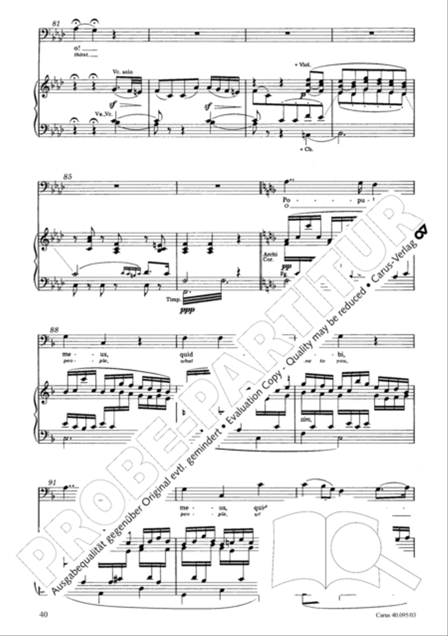 The Seven Words (Die Sieben Worte) 4-Part scores gallery preview page 41