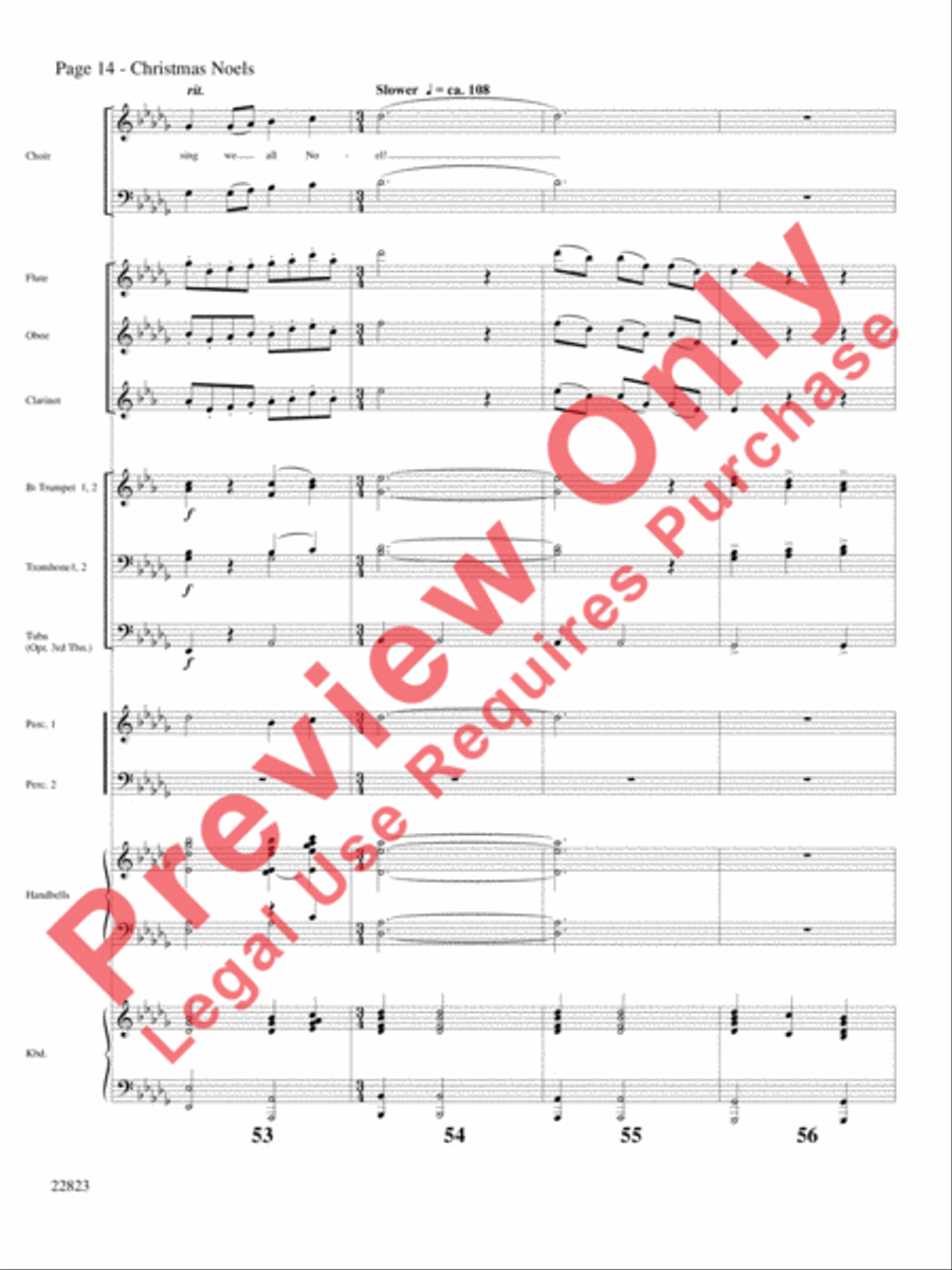 Christmas Noels Choir scores gallery preview page 15