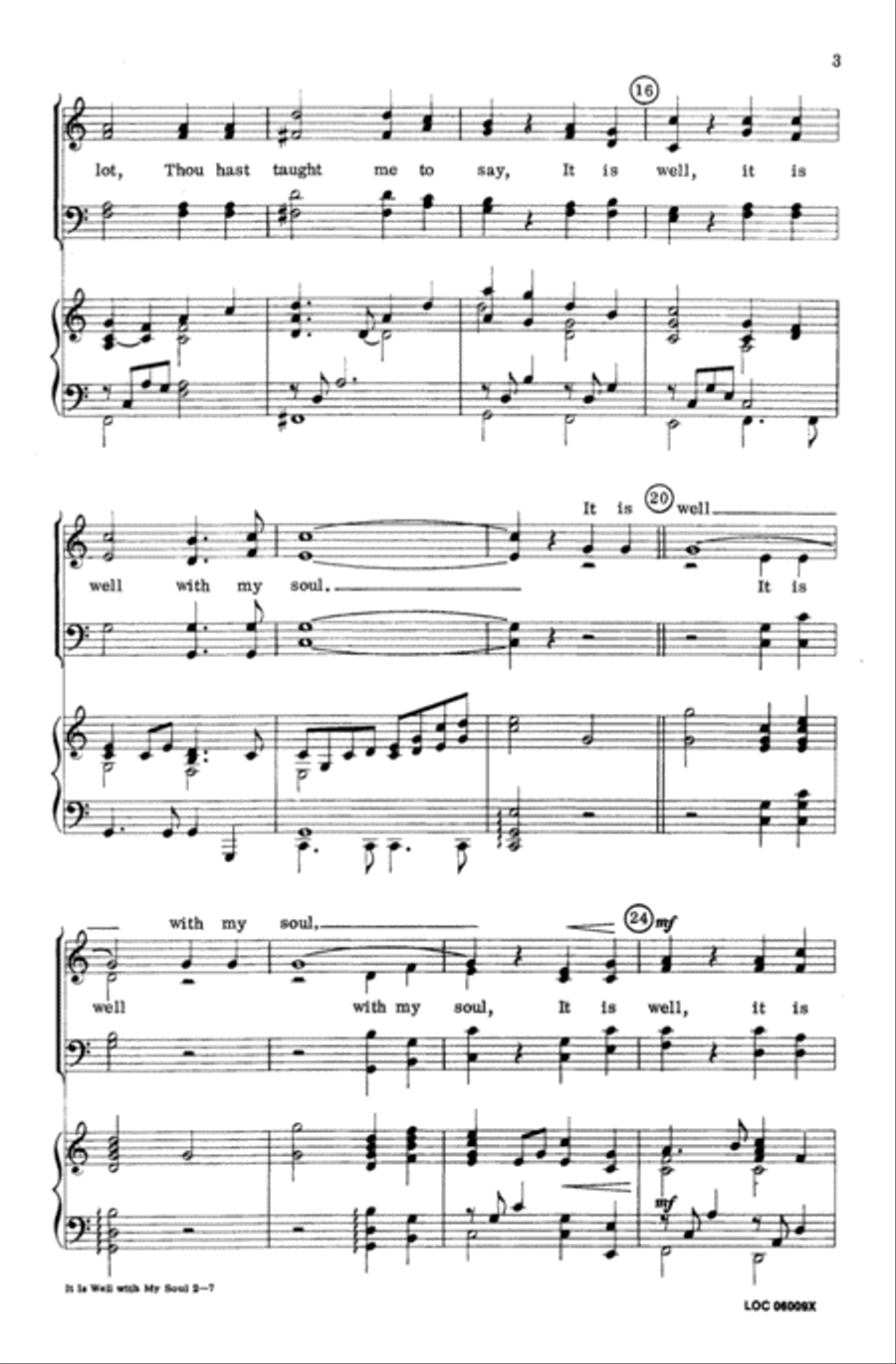 It Is Well with My Soul 4-Part scores gallery preview page 3