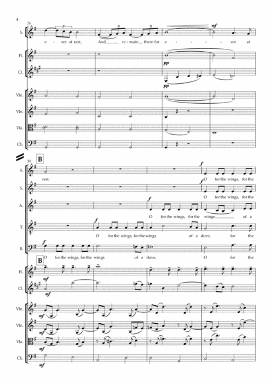 O for the wings of a dove 4-Part scores gallery preview page 4