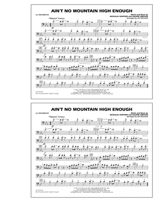 Book cover for Ain't No Mountain High Enough - 1st Trombone