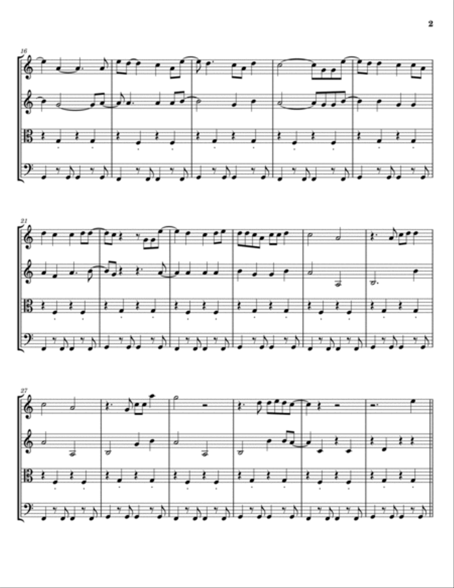Dreams Dreams String Quartet scores gallery preview page 2