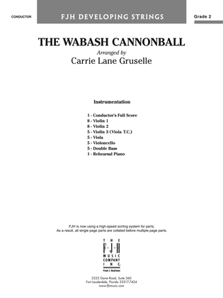The Wabash Cannonball: Score
