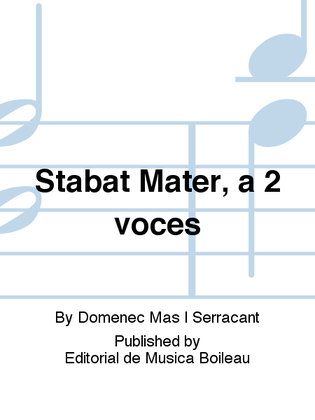 Stabat Mater, a 2 voces