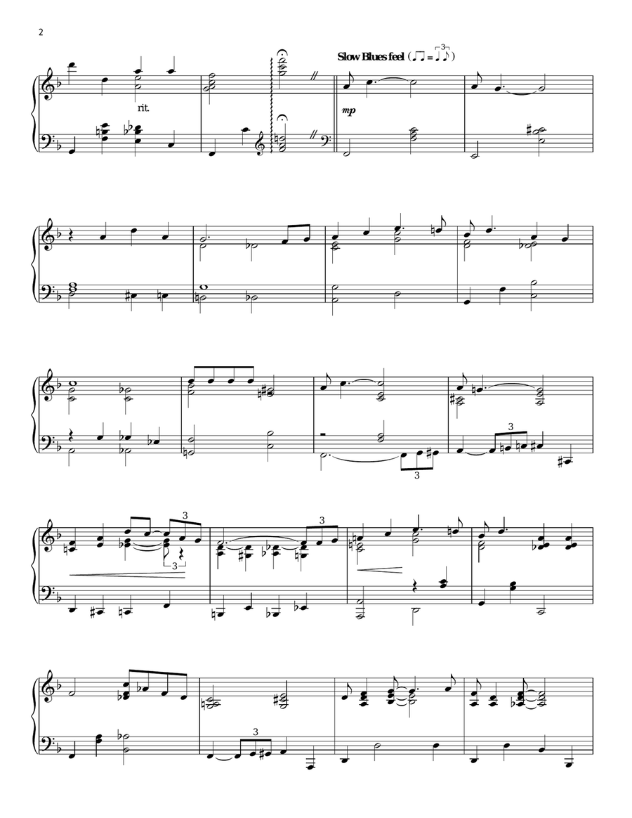 Georgia On My Mind Piano Solo scores gallery preview page 2