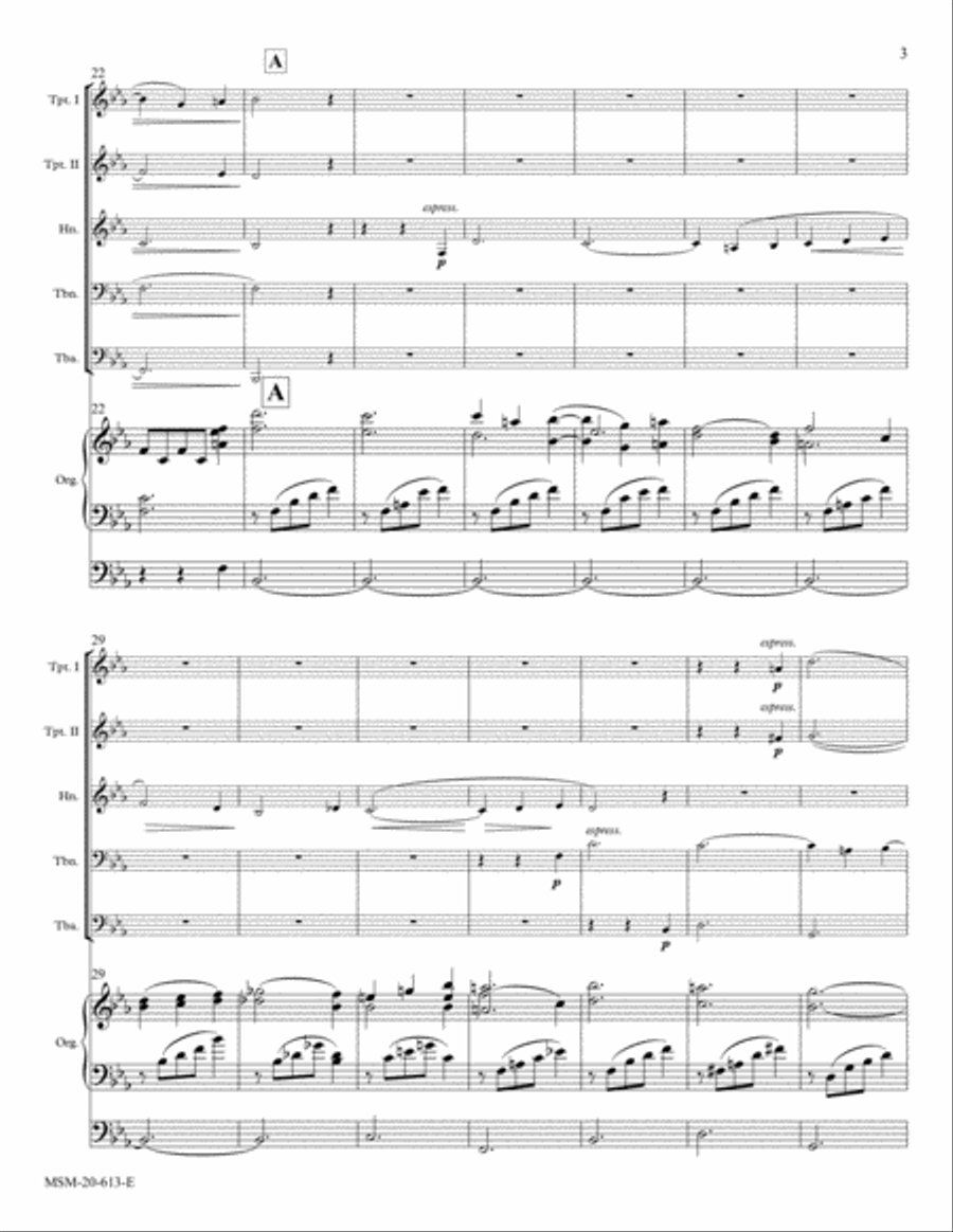 How Lovely is Thy Dwelling Place Organ scores gallery preview page 3