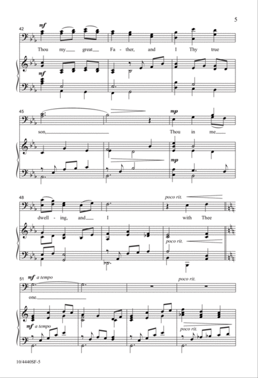 Be Thou My Vision 4-Part scores gallery preview page 5