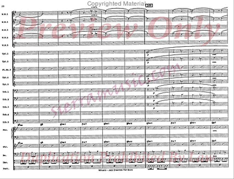 Minuano (six eight) Big Band scores gallery preview page 27