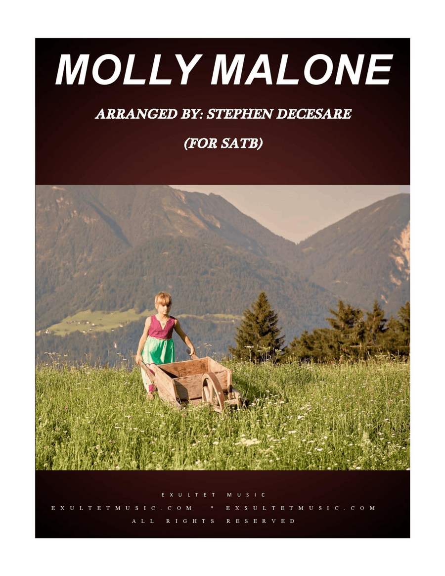 Molly Malone (for SATB) Molly Malone (for SATB) 4-Part scores gallery preview page 1