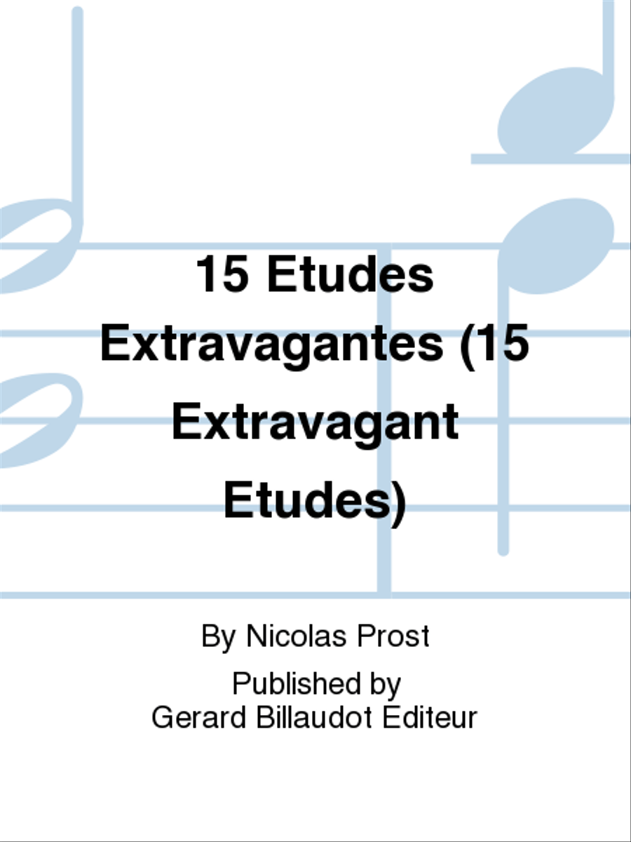 15 Etudes Extravagantes Saxophone scores gallery preview page 1
