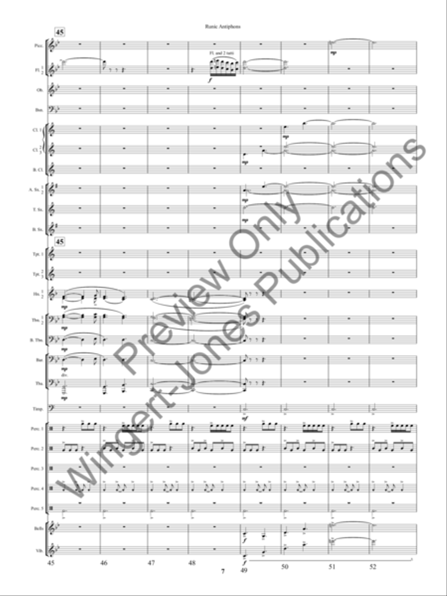 Ancient Apparitions Concert Band scores gallery preview page 10