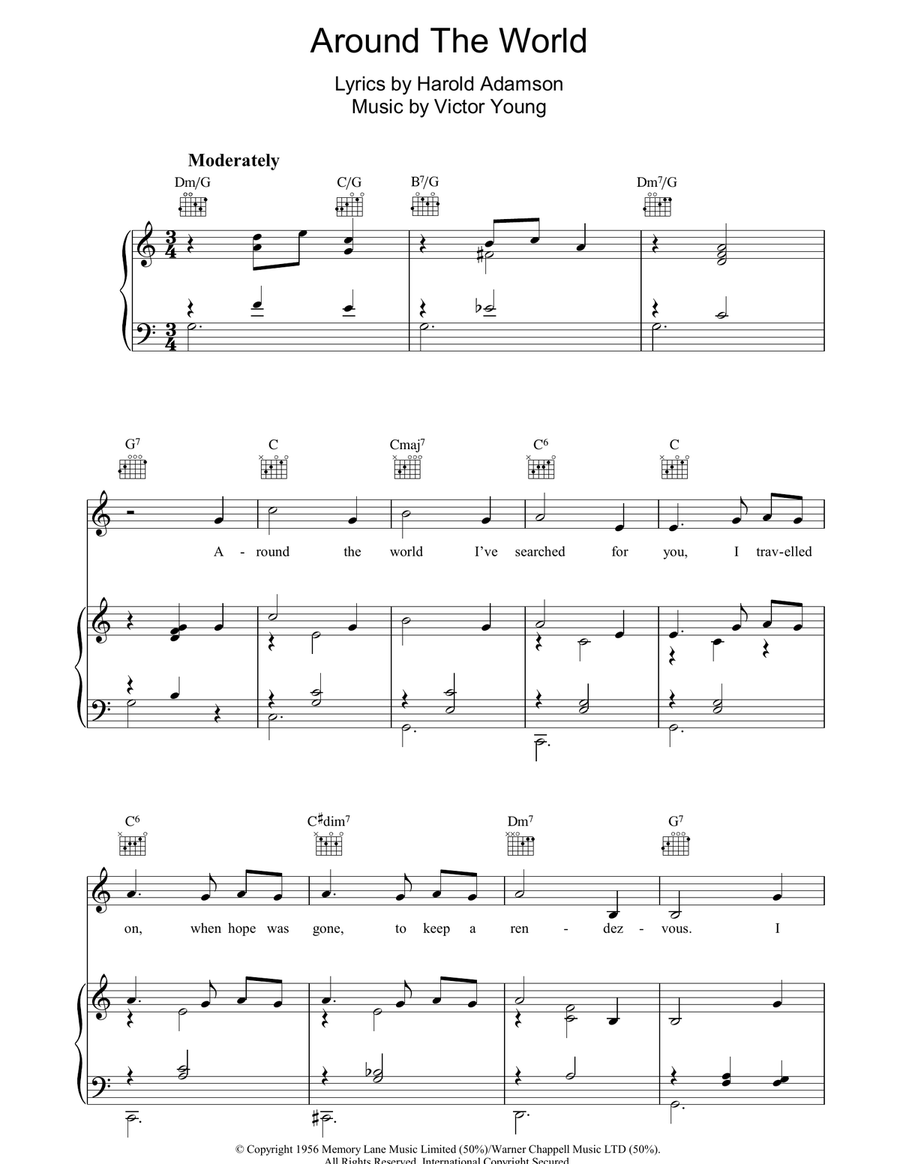 Around The World Around The World Guitar scores gallery preview page 1