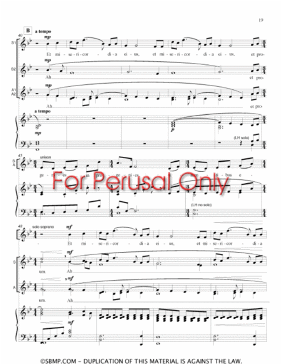 Magnificat - SSAA Choral Book SSAA scores gallery preview page 22