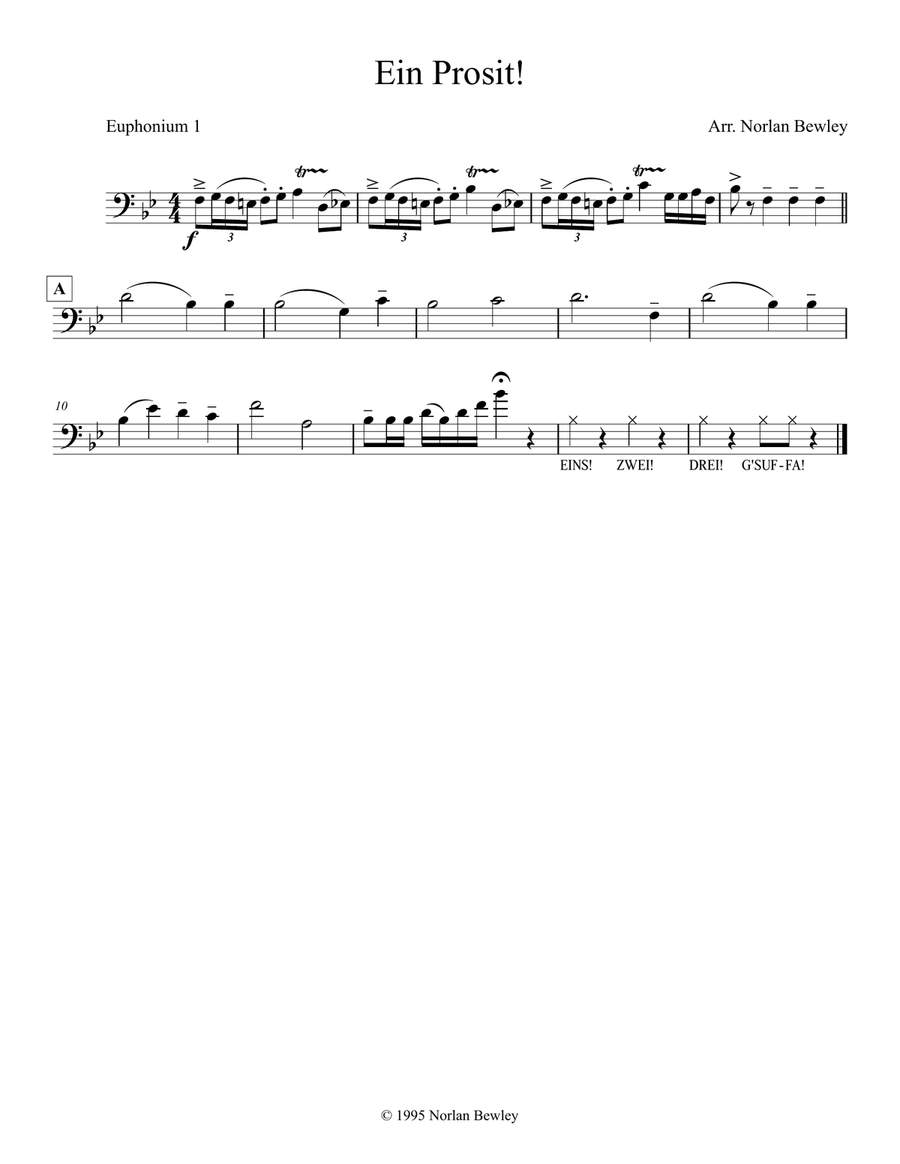 Ein Prosit - Tuba/Euphonium Quartet image number null