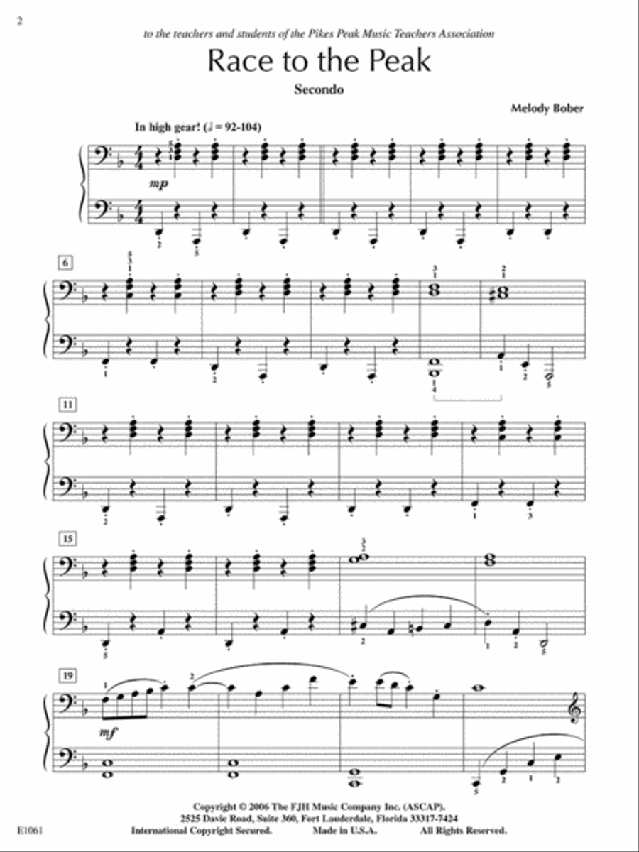 Race to the Peak (NFMC) Piano Solo scores gallery preview page 4