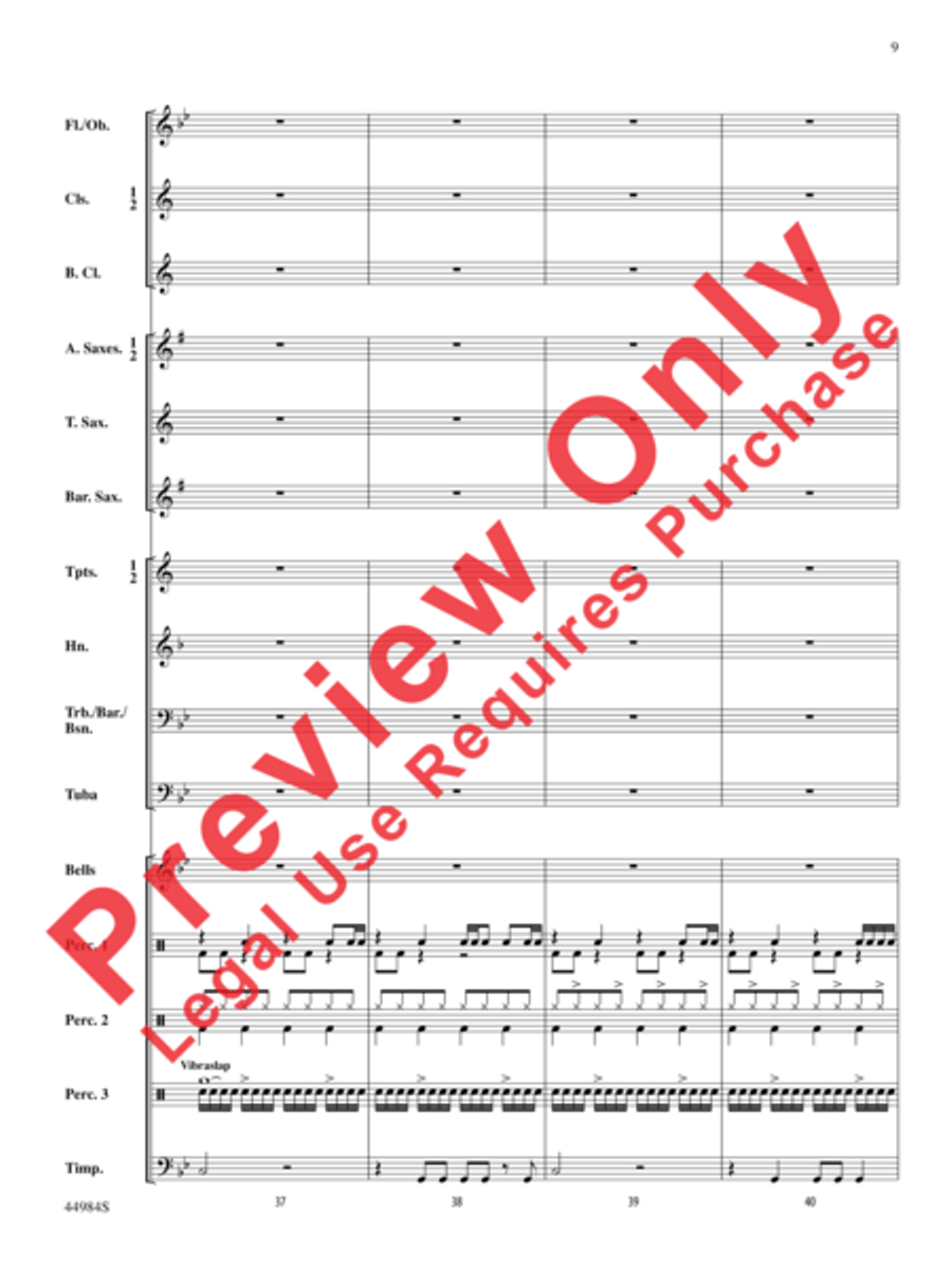 Power Surge Power Surge Concert Band scores gallery preview page 10