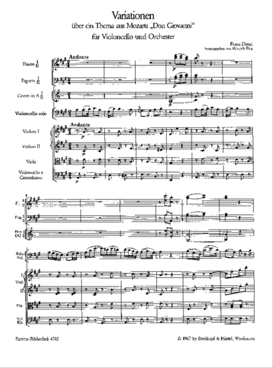 Variations on a theme from W.A. Mozart's “Don Giovanni” Orchestra scores gallery preview page 2
