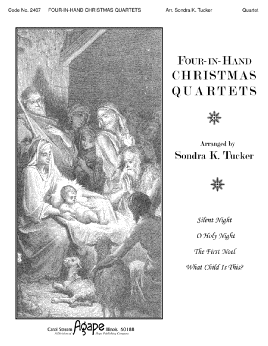 Four-in-Hand Christmas Quartets Handbell Choir scores gallery preview page 2