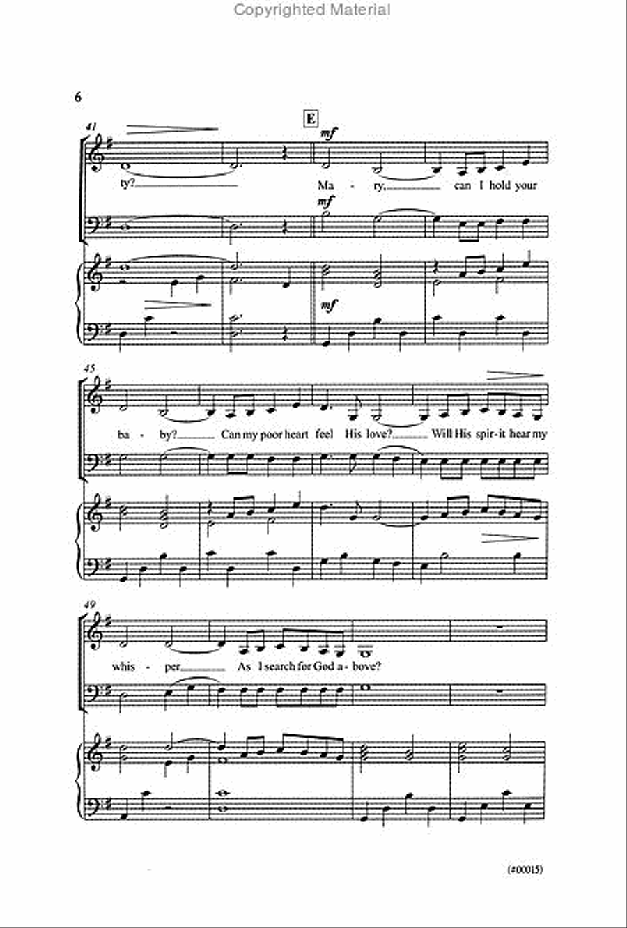 Mary, Can I Hold Your Baby? - SATB 4-Part scores gallery preview page 3
