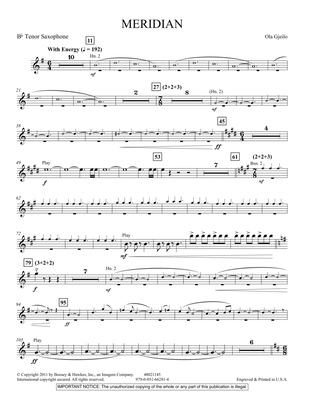 Meridian - Bb Tenor Saxophone