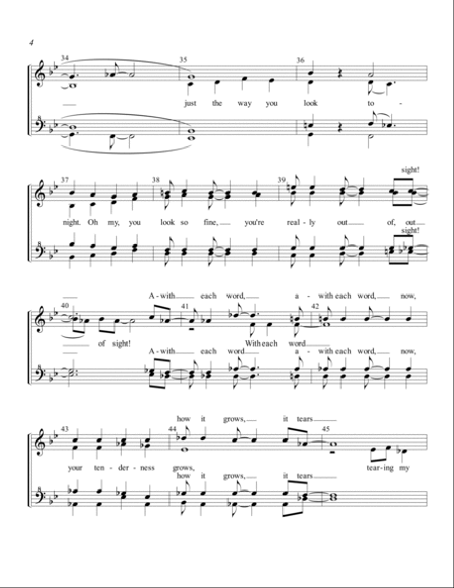The Way You Look Tonight SSAA scores gallery preview page 4