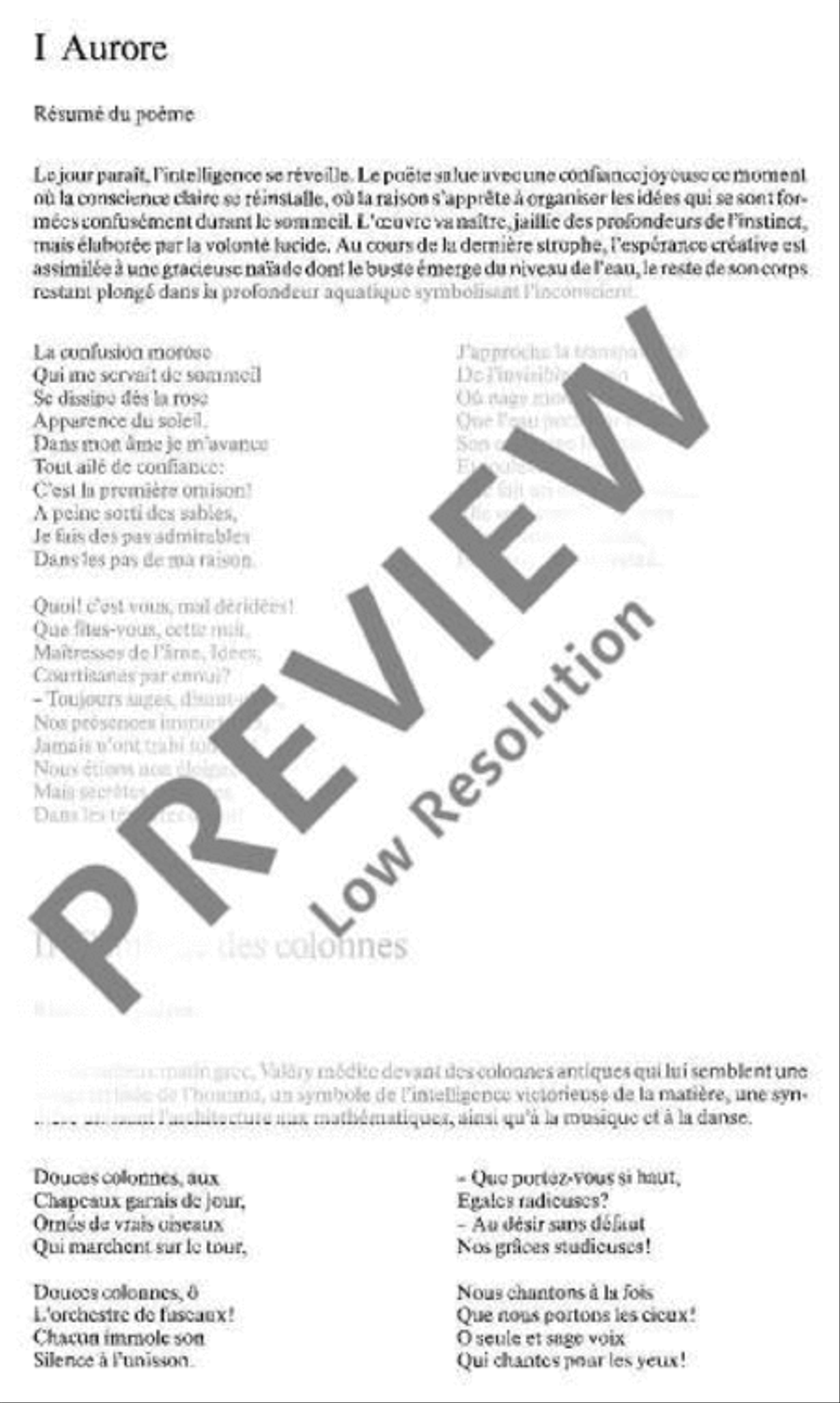 Trois Poèmes de Paul Valéry SSAATTBB scores gallery preview page 4