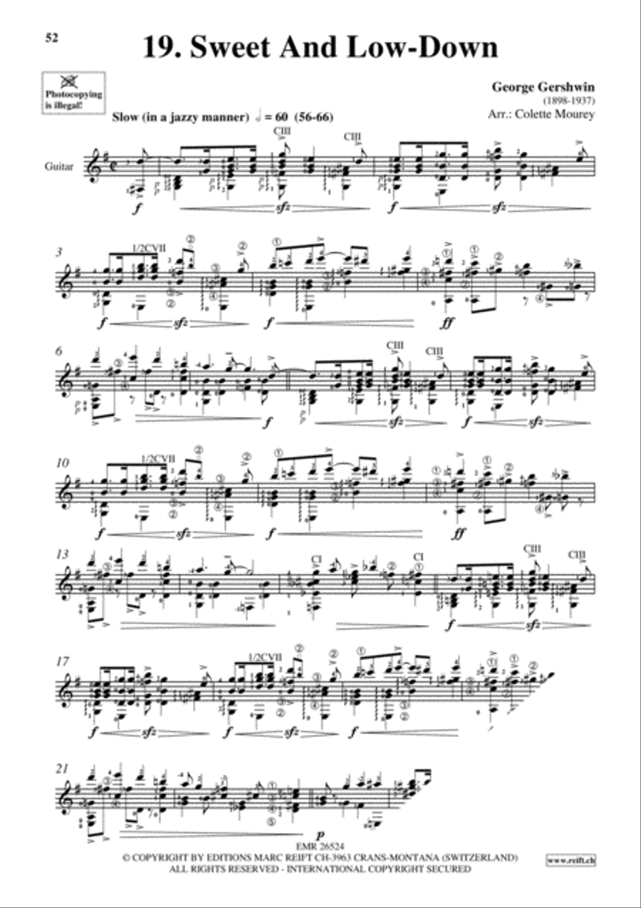 Gershwin 20 Greatest Hits Guitar scores gallery preview page 21