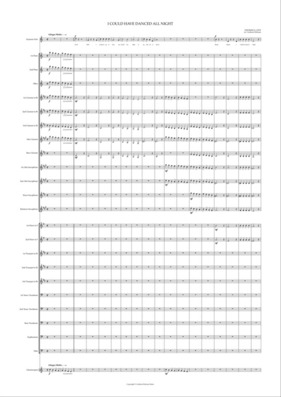I Could Have Danced All Night (from My Fair Lady) Concert Band scores gallery preview page 2