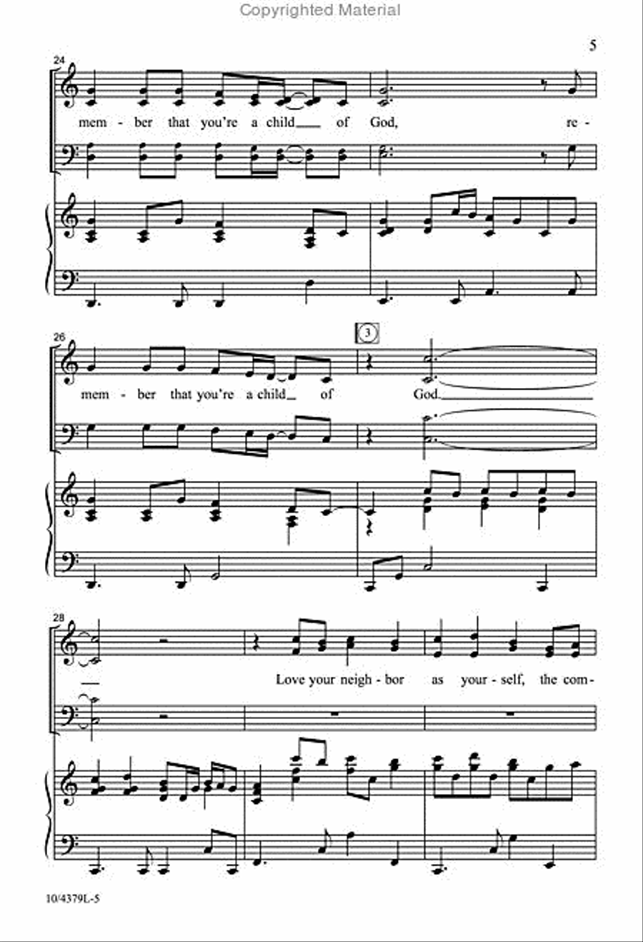 You Are Wonderfully Made 4-Part scores gallery preview page 5