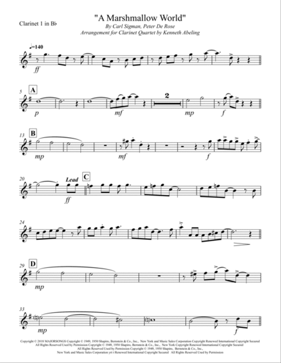A Marshmallow World Small Ensemble scores gallery preview page 6