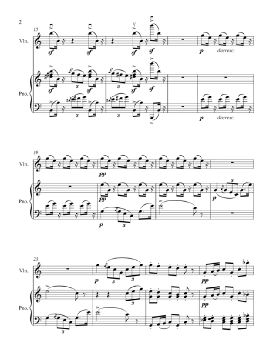 Moments Musicaux I Moments Musicaux I Violin Solo scores gallery preview page 5