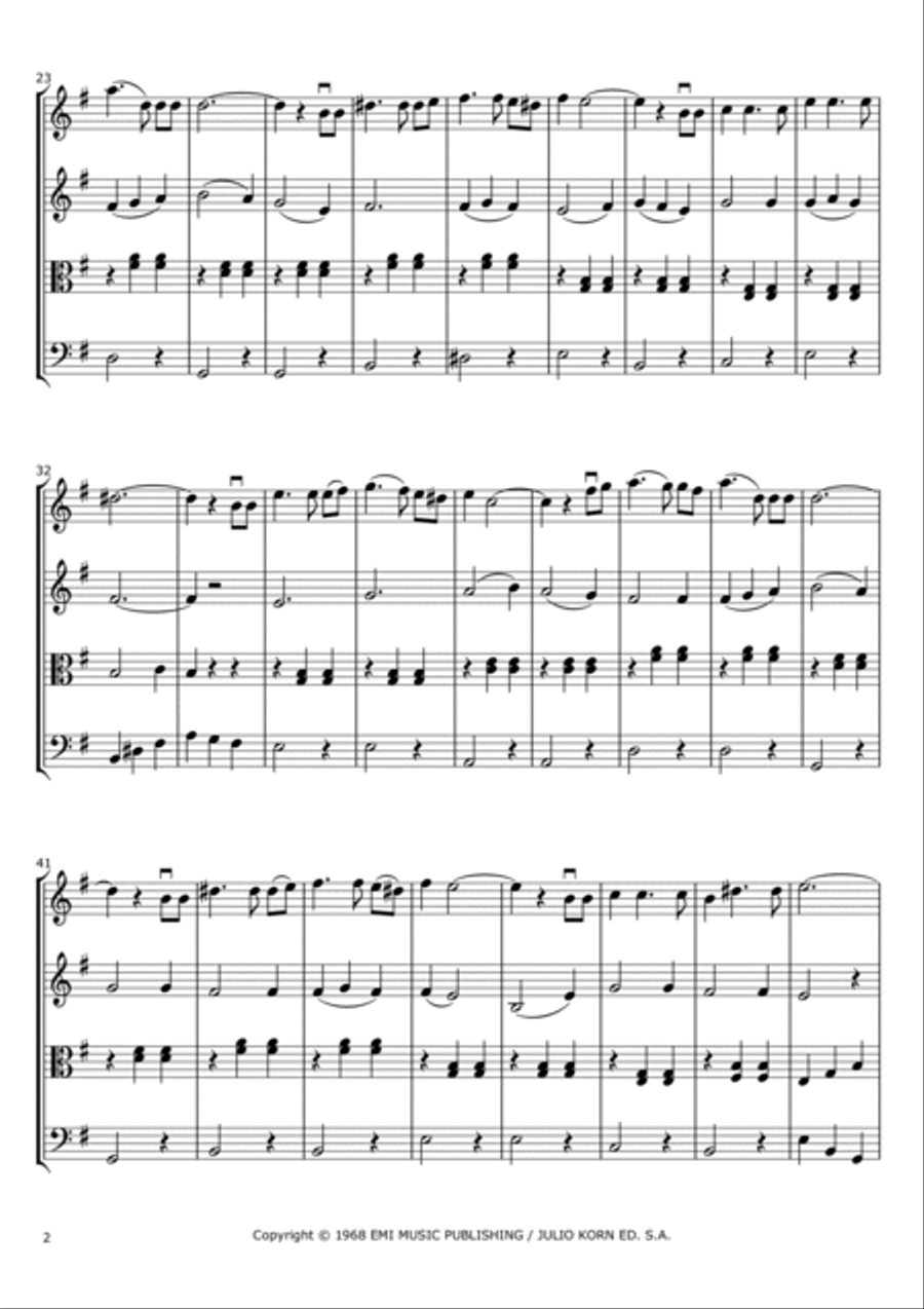 La Foule String Quartet scores gallery preview page 2