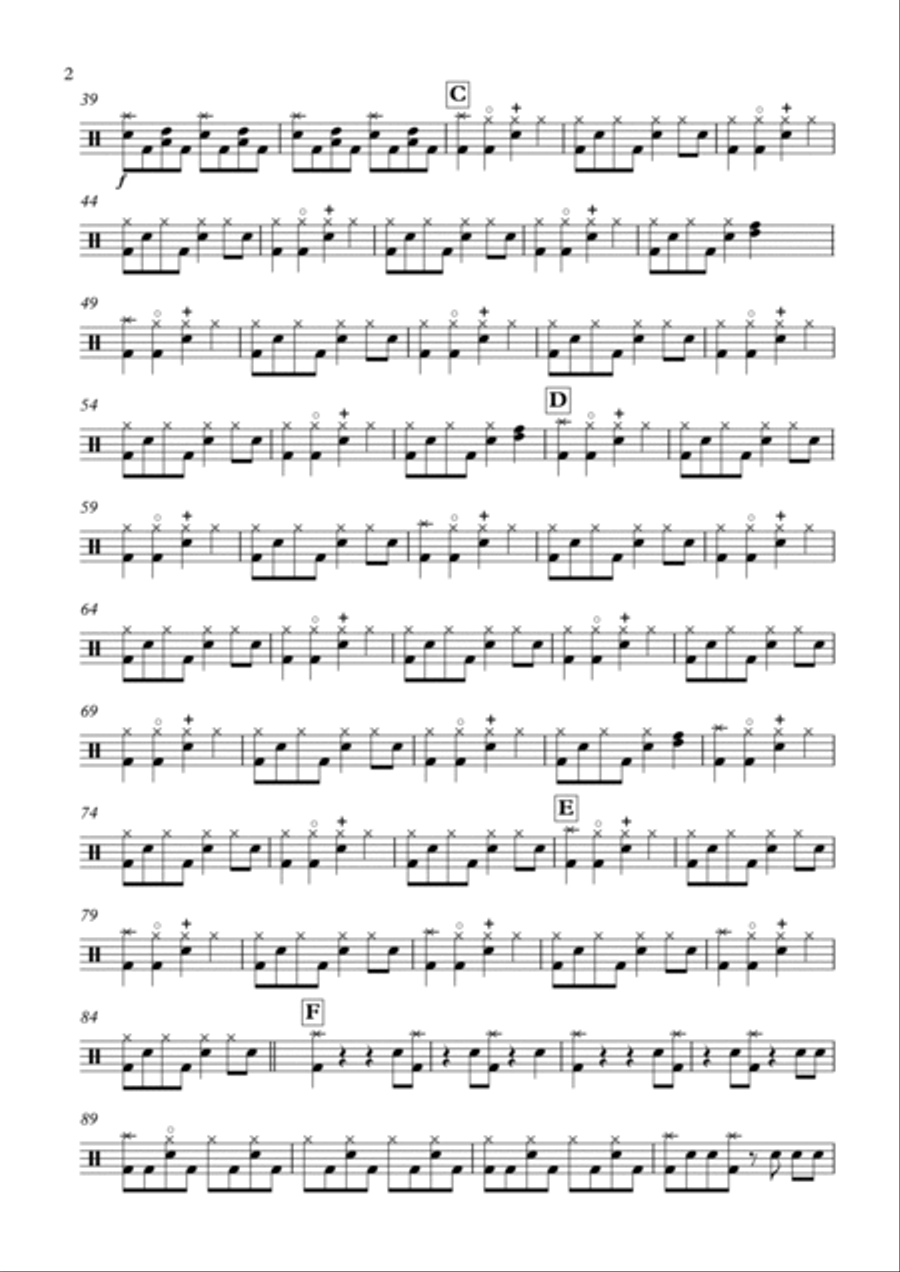 Confidence (Drum Section) Drum Set scores gallery preview page 2