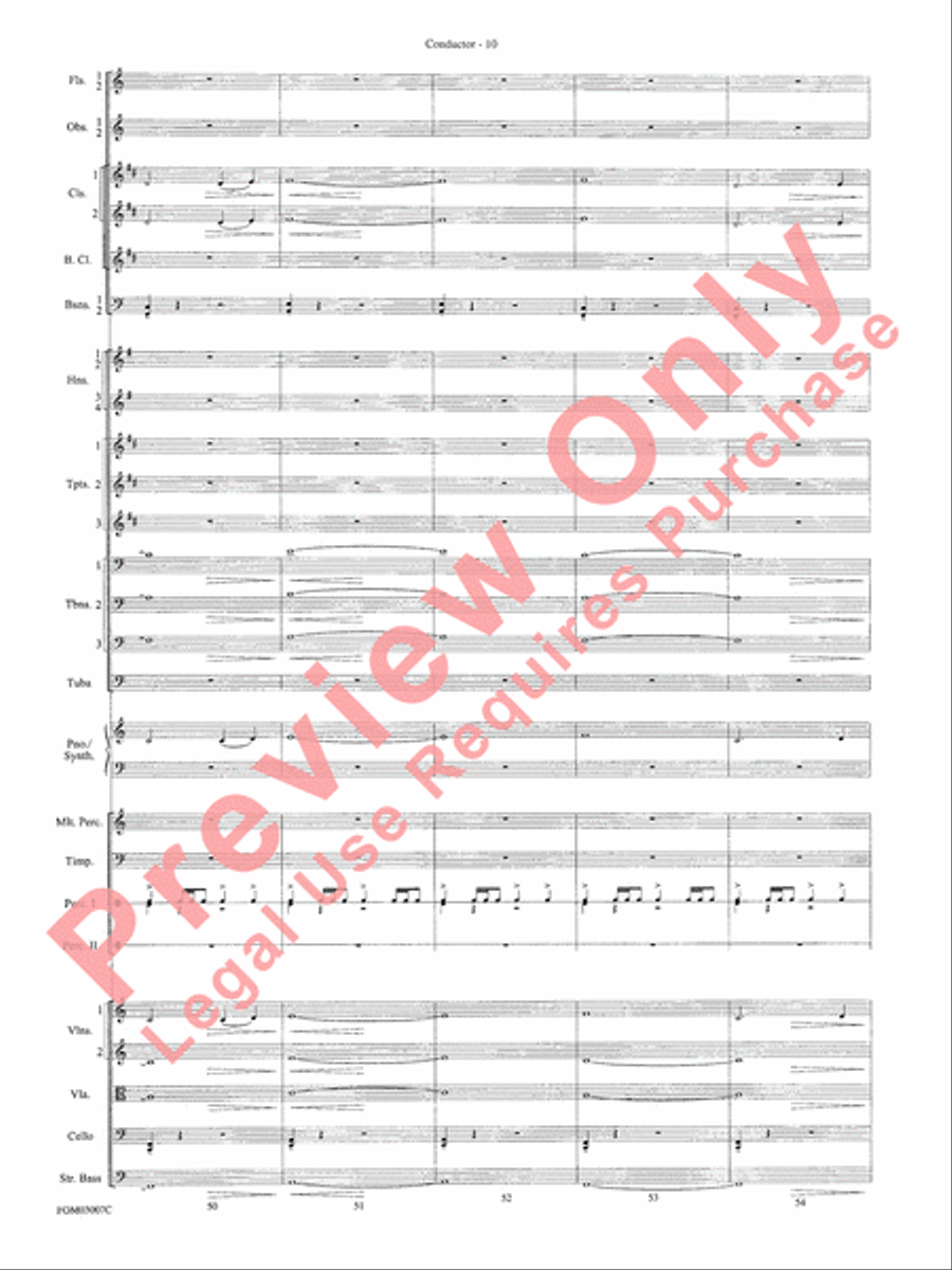 Symphonic Suite from Lord of the Rings: The Two Towers - Conductor Score Full Orchestra scores gallery preview page 12